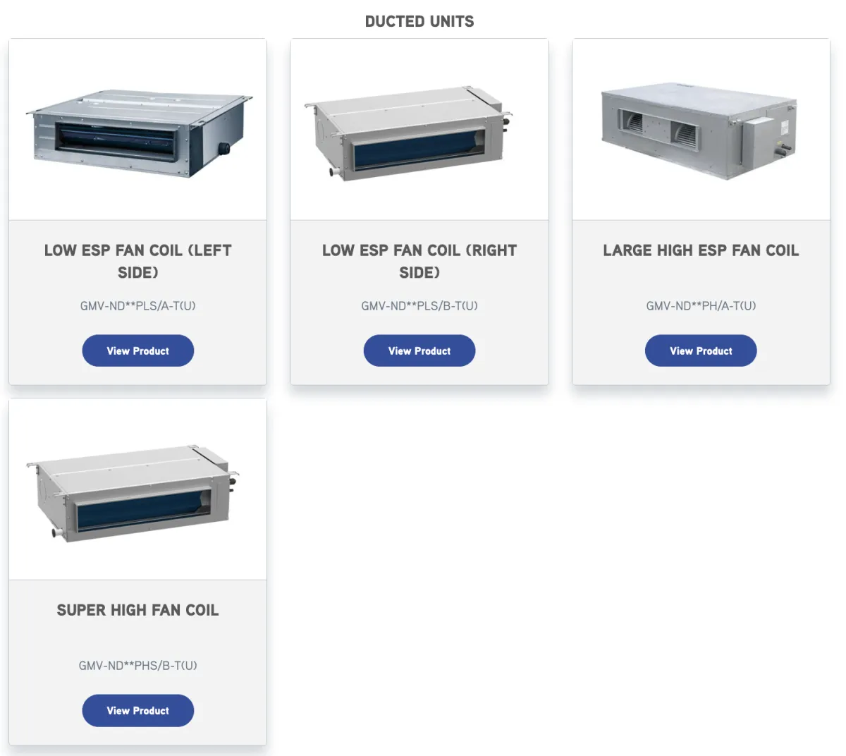 Ducted HVAC unit