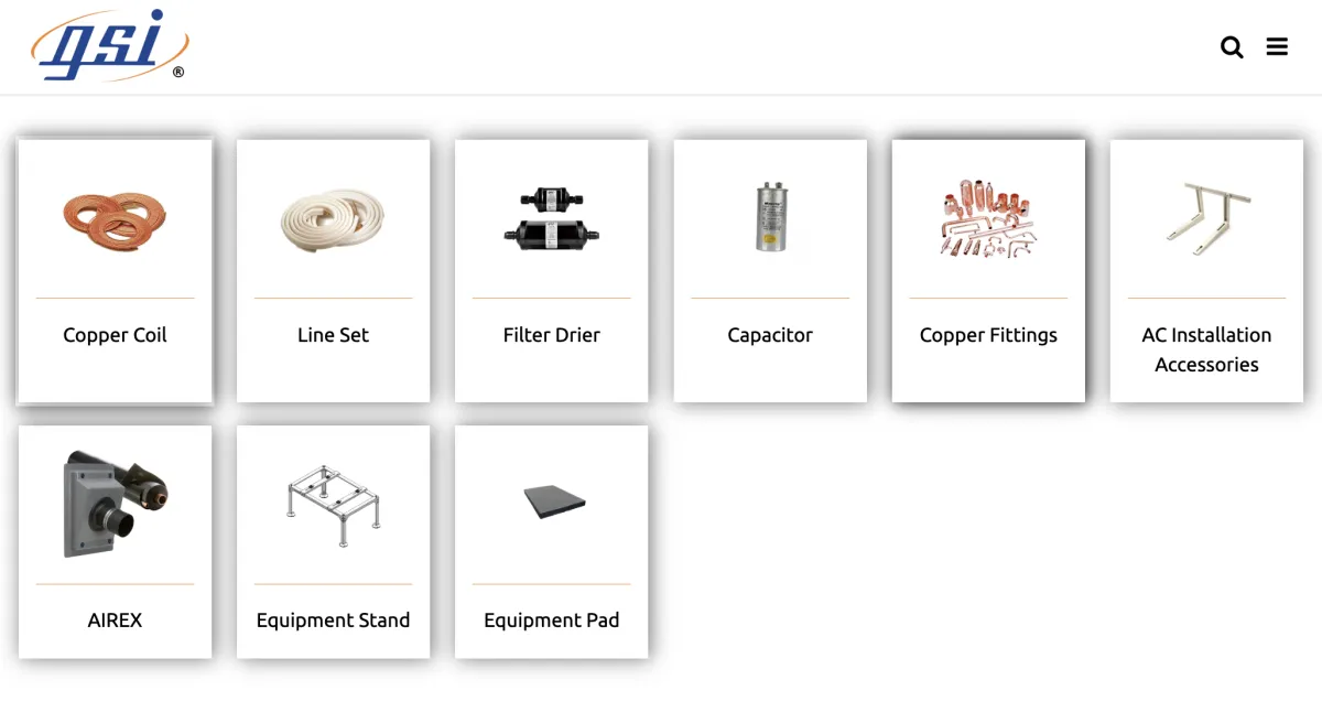 HVAC parts and accessories